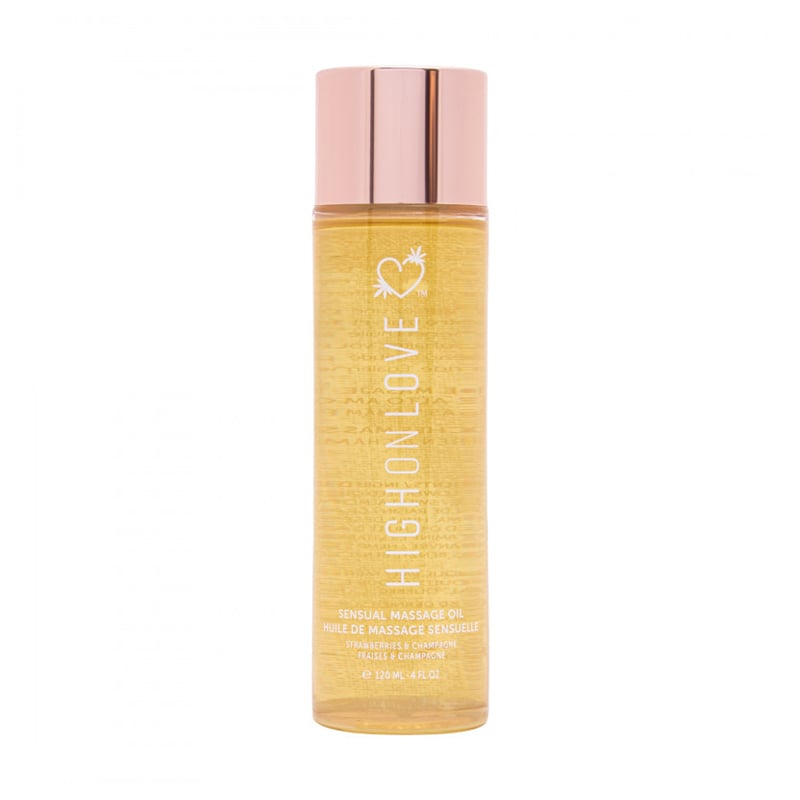 Уцінка! Масажна олія для тіла HighOnLove Sensual Massage Oil з ароматом полуниці та шампанського, 120 мл
